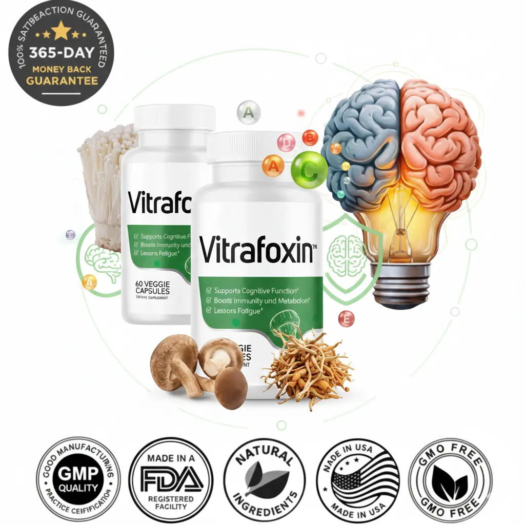 Vitrafoxin Nootropic Supplement Bottle